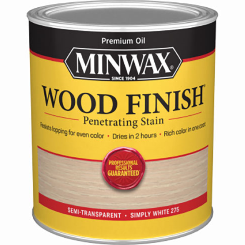 Minwax Interior Wood Penetrating Stain Simply White 1 qt