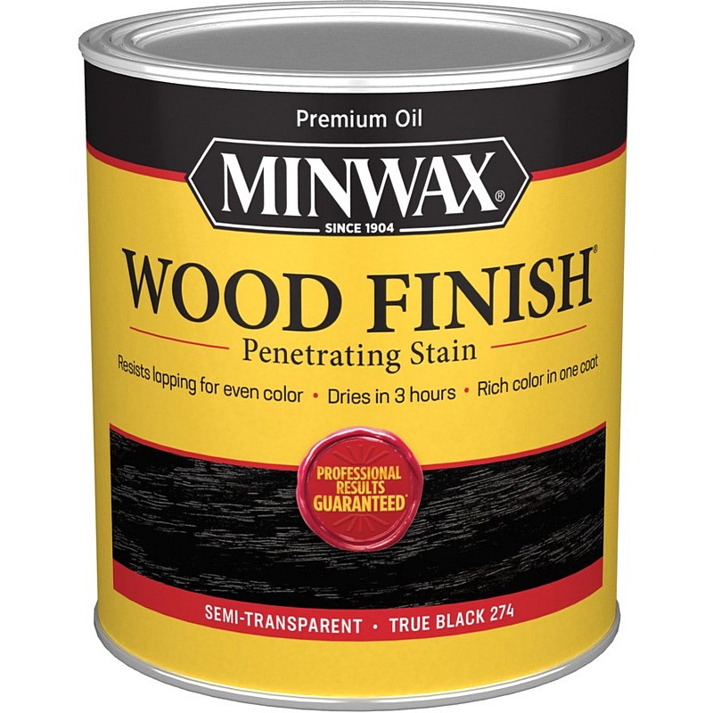 Minwax Interior Wood Penetrating Stain True Black 1 qt