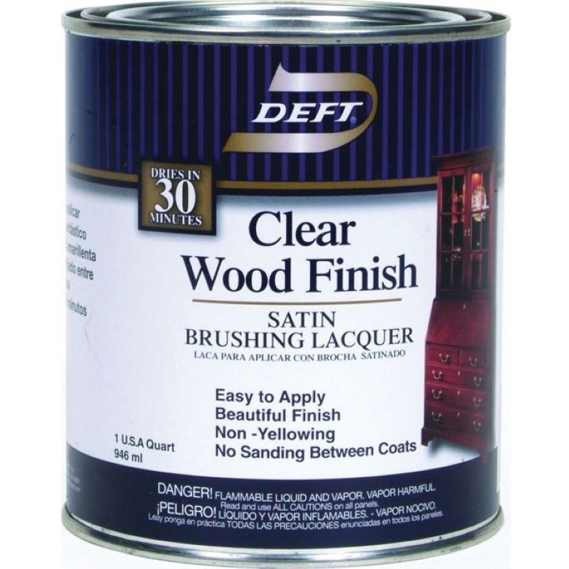 DEFT Wood Finish Semi-Gloss Brushing Lacquer Clear 1 gal