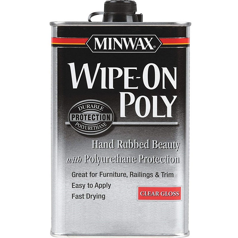 Minwax Fast Drying Wipe-On Polyurethane Clear Gloss 1 pt