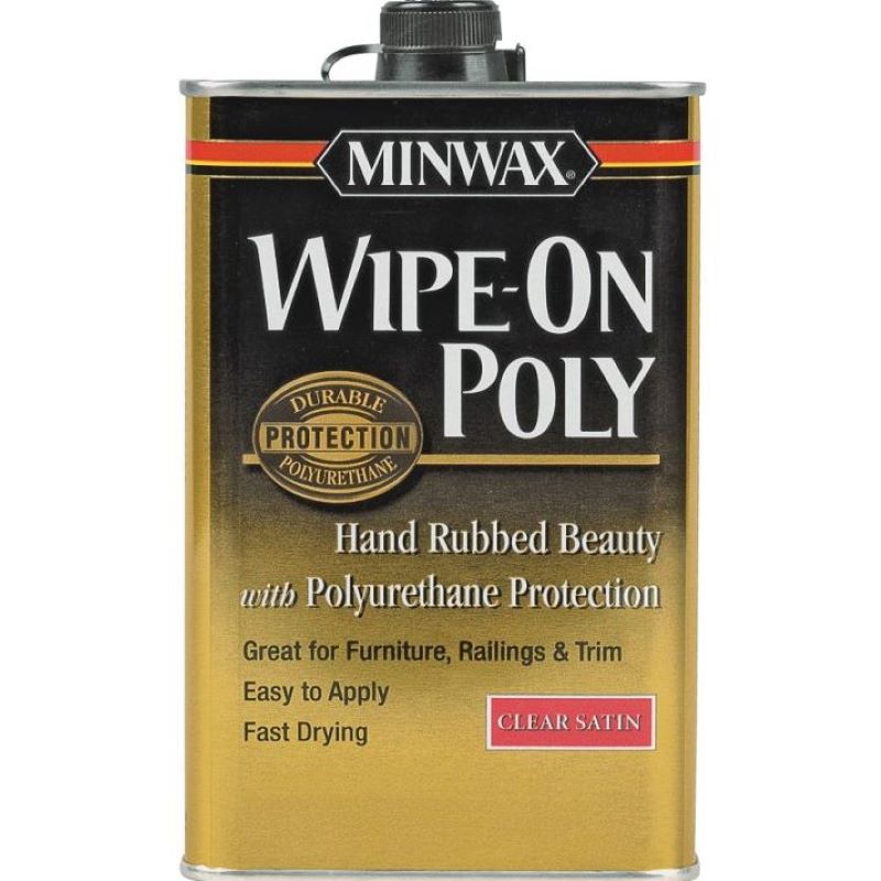 Minwax Fast Drying Wipe On Polyurethane Clear Satin 1 pt