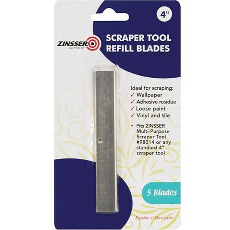 Zinsser Steel Scraper Refill Blades 4 in