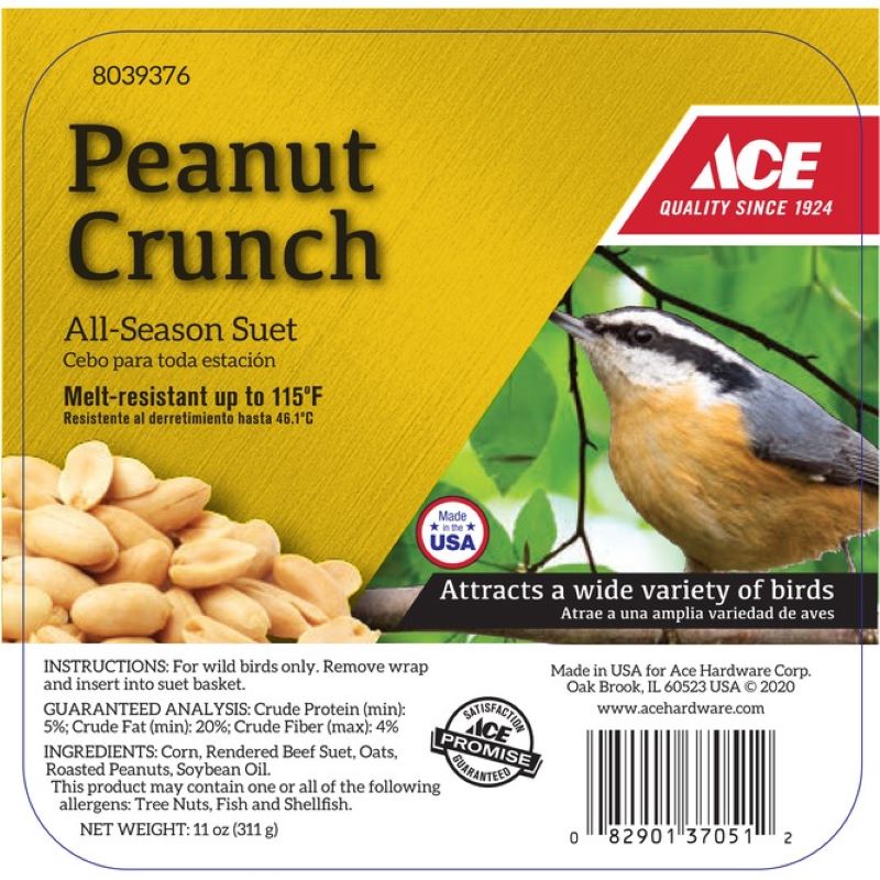 Peanut Crunch Suet Cake 11 oz