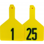 Z1 No Snag Cow Tag Yellow 1-25