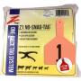 Z1 No Snag Cow Tag Orange 1-25