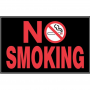 No Smoking Plastic Sign 8"x12"