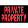 Private Property Plastic Sign 8x12