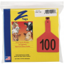 Z-Tag No Snag Calf Tag Red 76-100