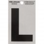 Letter "L" Black/Silver Reflective Vinyl Sticker 3"