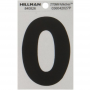 Letter "O" Black/Silver Reflective Vinyl Sticker 3"
