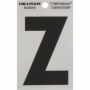 Letter "Z" Black/Silver Reflective Vinyl Sticker 3"