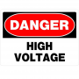 Danger High Voltage Aluminum Sign 10"x14"