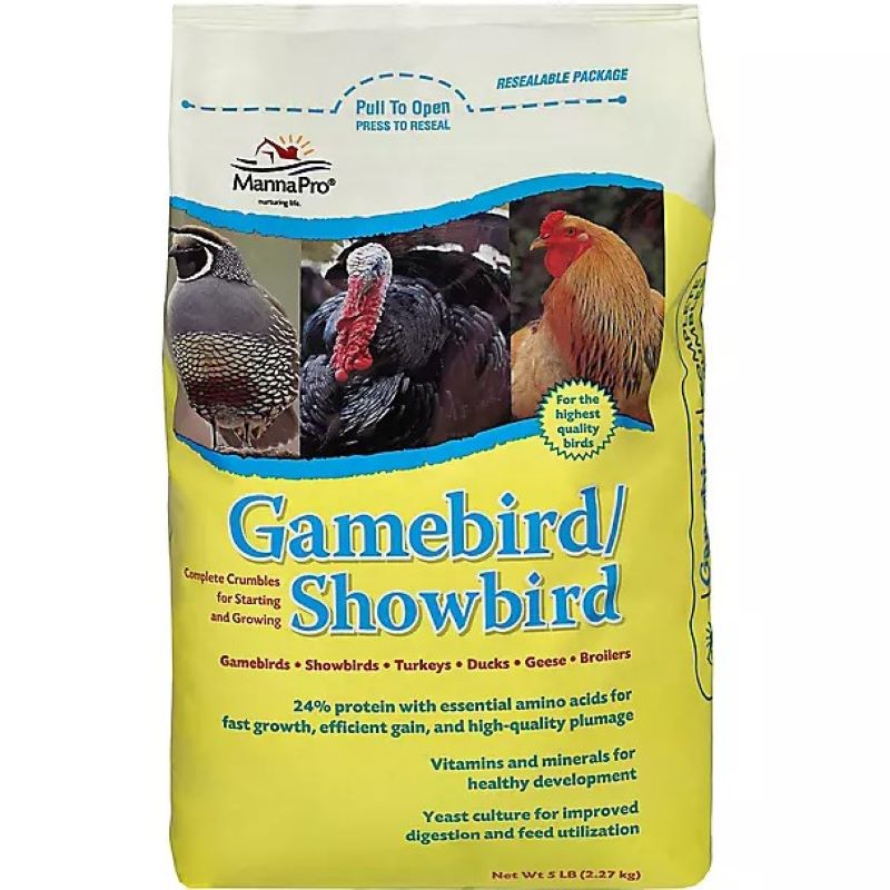 Manna Pro Gamebird Showbird Crumbles 5 lb