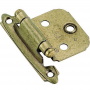 Burnished Brass Steel Self-Closing Hinge 1.75 x 2.75 in 2 Ct