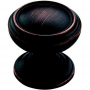 Amerock Revitalize Round Cabinet Knob Oil Rubbed Bronze 1.25 x 1.25"