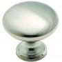 Round Cabinet Knob Brushed Chrome