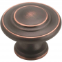 Round Cabinet Knob Oil Rubbed Bronze 10 ct