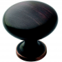 Allison Round Cabinet Knob Oil Rubbed Bronze 1.25 x 1 1/8"
