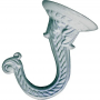 White Ceiling Mount Hook 2 3/16 in