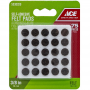 Self Adhesive Brown Round Felt Protective Pad 3/8 in 75 ct