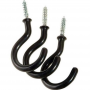 Panacea Black Vinyl Sturdy Plant Hook 2 in 3 pk