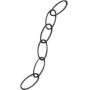 Panacea Black Steel Extender Chain 36 in