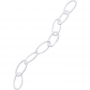 Panacea White Steel Extender Chain 36 in