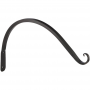 Panacea Black Wrought Iron Curved Plant Hook 12 in