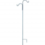 Panacea Black Steel Double Shepherd Hook Plant Hanger 84 in