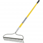Vulcan 16 Tine Steel Bow Rake Fiberglass Handle 60"