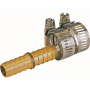 Landscapers Select 1/2 in Male Hose Mender with Clamps Brass