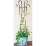 Panacea Black Steel Scroll Trellis 4 ft
