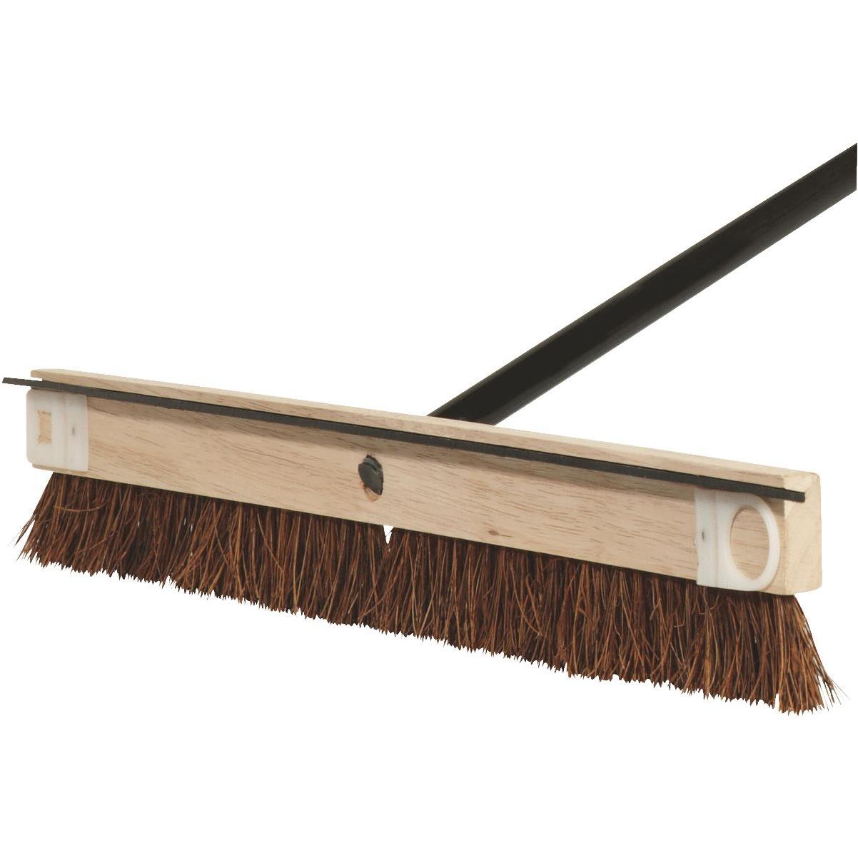 DQB Hard Bristle Driveway Brush Wood 54" Handle 24 in