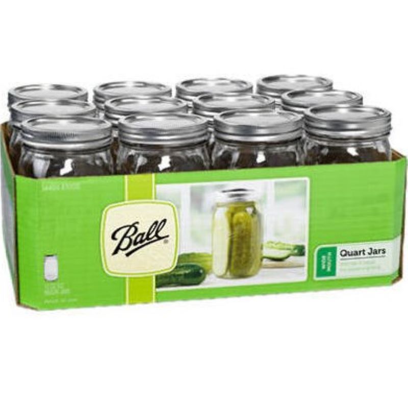 Mason Jar Cans Wide Mouth 12 ct 32 oz