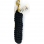 Lead Rope Black Poly with Brass Bolt