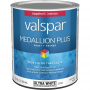 Valspar Medallion Plus Paint & Primer Interior Eggshell Ultra White 1 qt