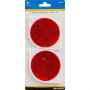 Round Red Reflectors 2 ct
