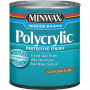 Minwax Polycrylic Crystal Clear Topcoat Clear Semi-Gloss 1 qt