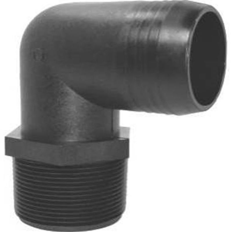 Hose Barb Elbow 1/2" MPT x 1/2"