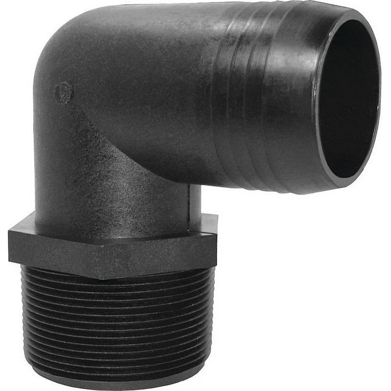 Hose Barb Elbow 1/4" MPT x 3/8"