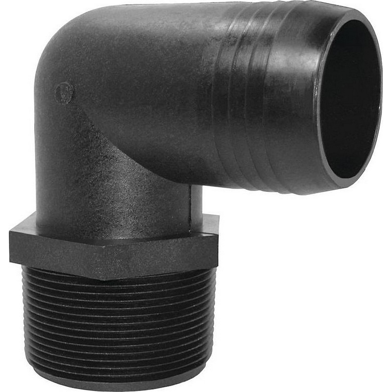 Hose Barb Elbow 3/4" MPT x 1/2"