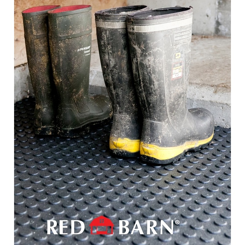 Red Barn Stall Mat 3/4\" Thick Rubber 4 x 6 feet