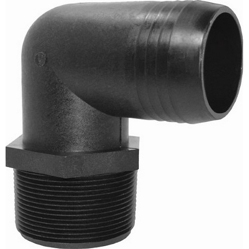 Hose Barb Elbow 3/8" MPT x 1/2"