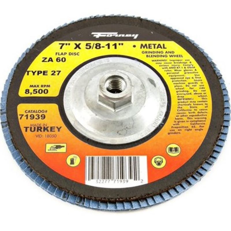 Forney Metal Grind/Blend Wheel 7"x5/8-11" 