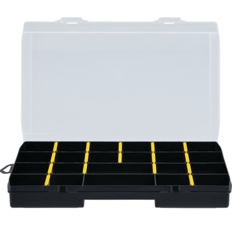 Stanley Black/Yellow 22 Compartment Tool Box Organizer
