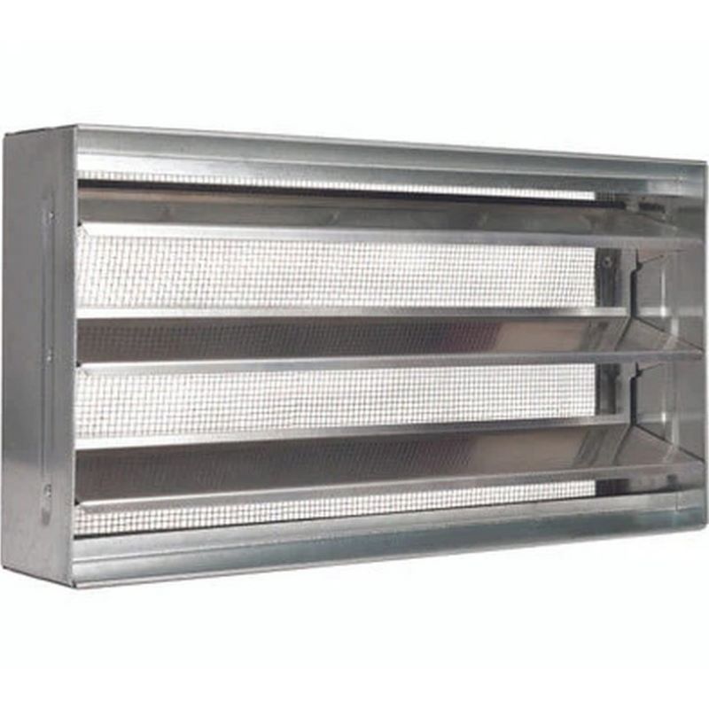 Silver Adjustable Foundation Vent 16"x8"