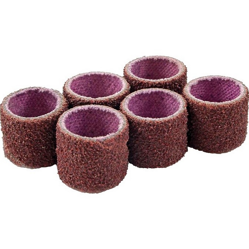 Forney Medium Sanding Sleeves 1/2"x1/2" 6 Ct