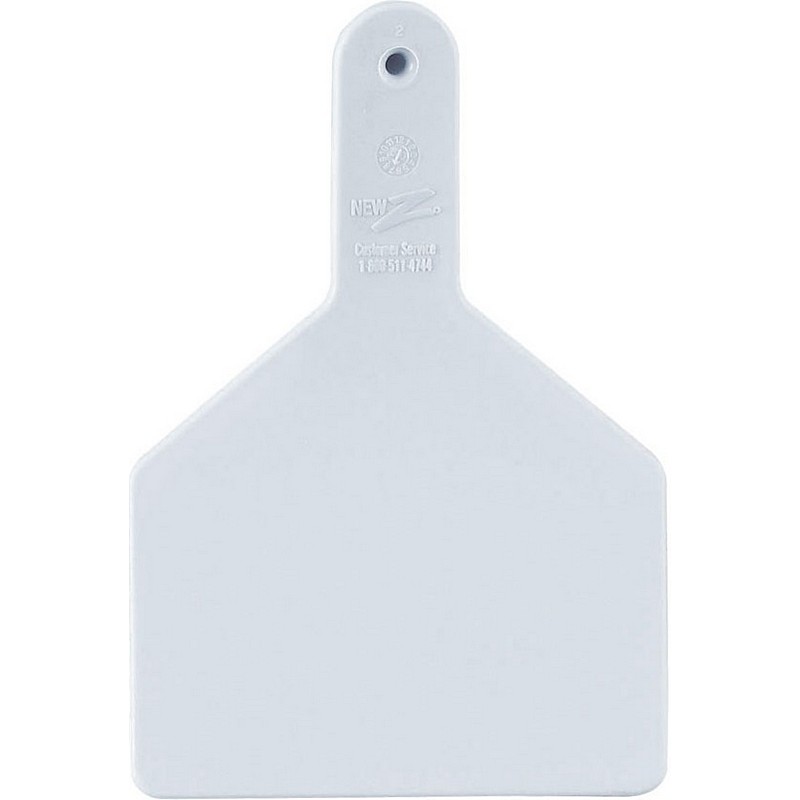 Z-Tag Cow White Blank 25 Ct