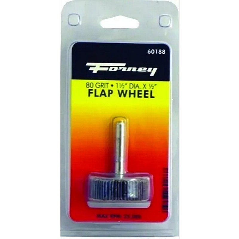 Forney Flap Wheel 80 Grit 1-1/2"x1/2"