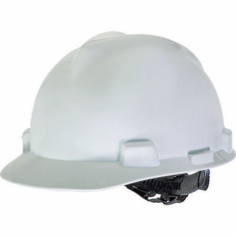 White 4-Point Textile Suspension Hard Hat